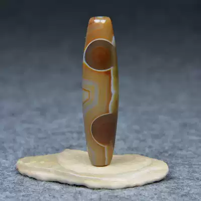 Natural genuine Tianyan Tianyan Tianzhu Tibetan Leyzi Tantric Necklace Buddhist Nine-eyed Stone Shale