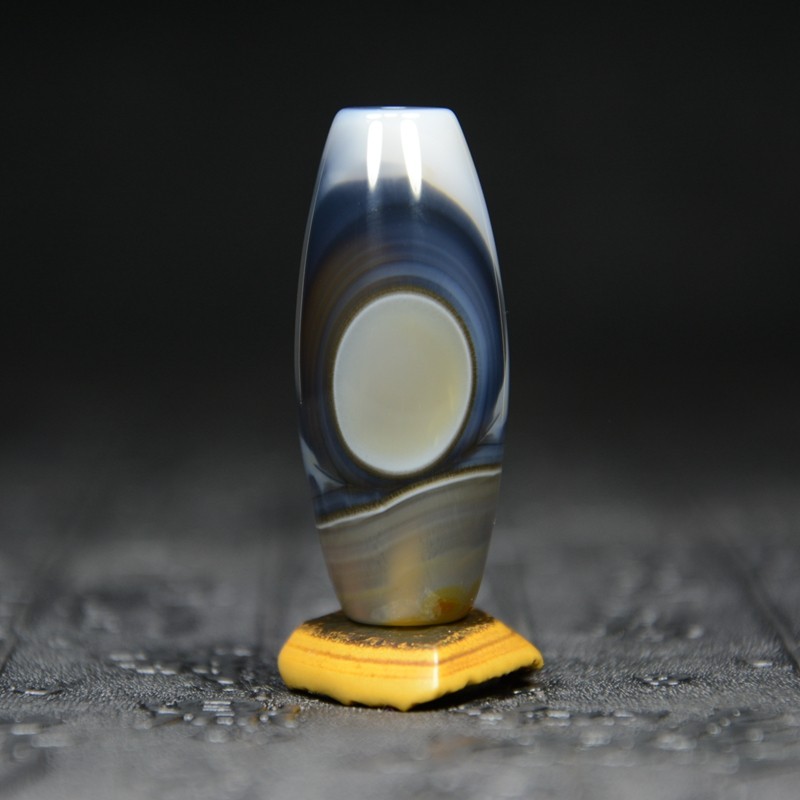 Nine-eye shale Tibet real pine bead pearl stone sky eye, strong energy field Buddha Pearl