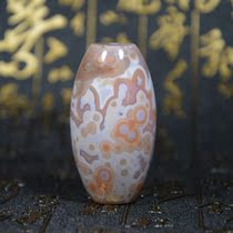 Tibets new modern ten-product Pearl nine-eye shale-entangled silk agate warring States Red Sky Eye chalcedony Buddha Beads pendant