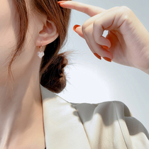 Love earrings earrings earrings 2021 New Tide senior sense female round face earrings temperament fashion personality versatile ear buckle