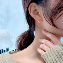Earrings earrings 2021 New Tide diamond earring temperament earrings Korean face small earrings sleep free pick