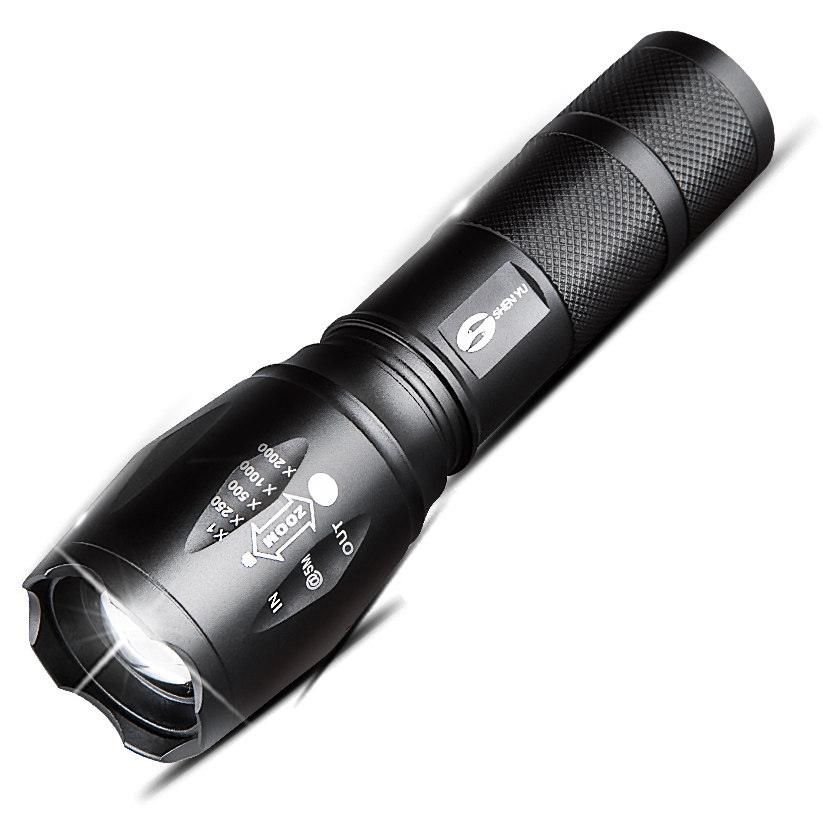 Shenyu strong light flashlight rechargeable super bright long-range LED searchlight mini outdoor household portable waterproof