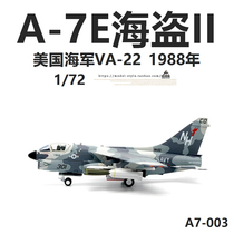 JC WINGS US Navy A-7E Corsair II ATTACK Aircraft VA-22 Operation Mantis A7 AIRCRAFT Model 1 72