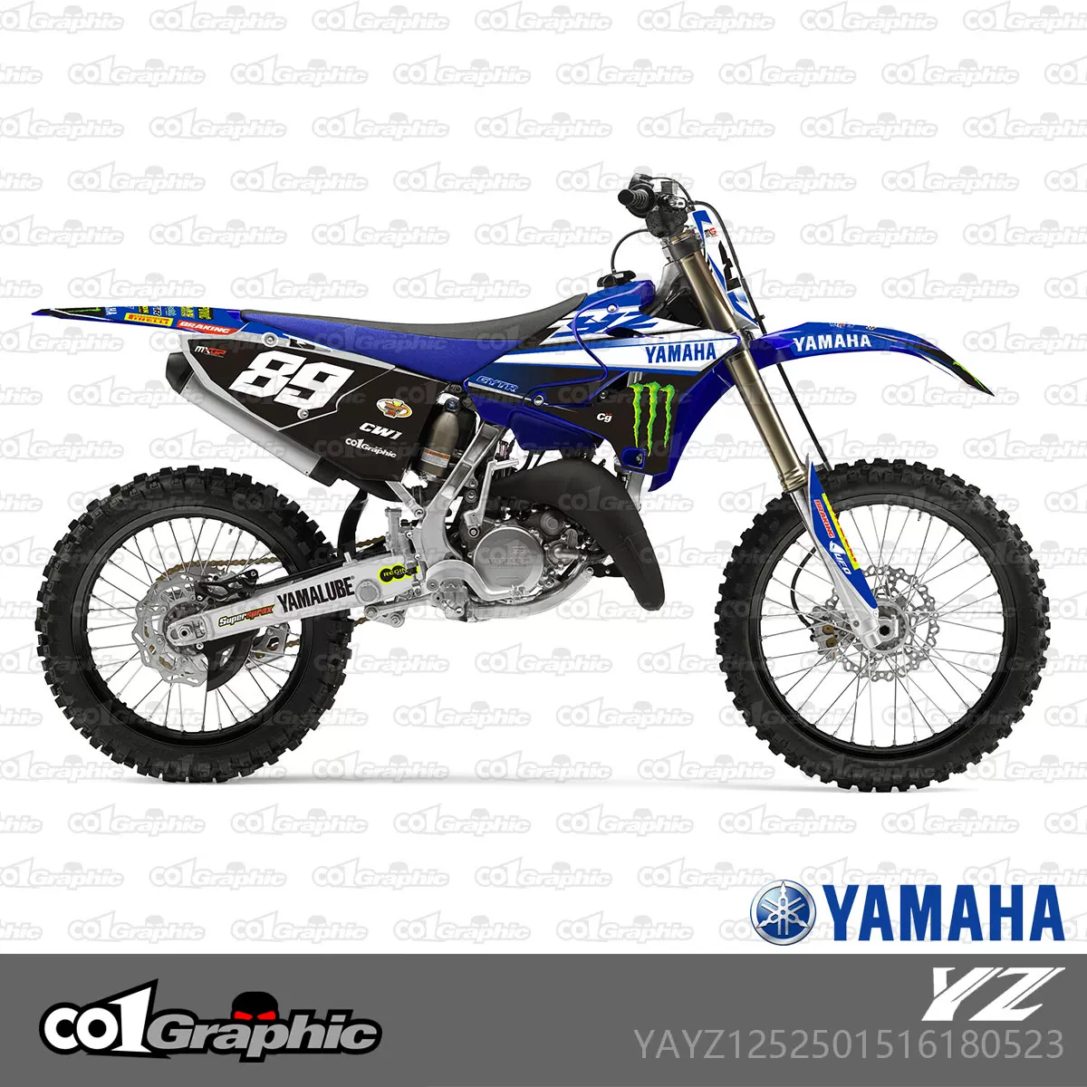 171114 Применимо Yamahahaha yz125/250/x 15-21 внедорожный мотоцикл 3M наклейки