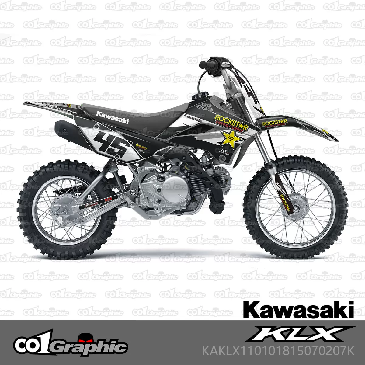 Kawasaki, внедорожный модифицированный стикер