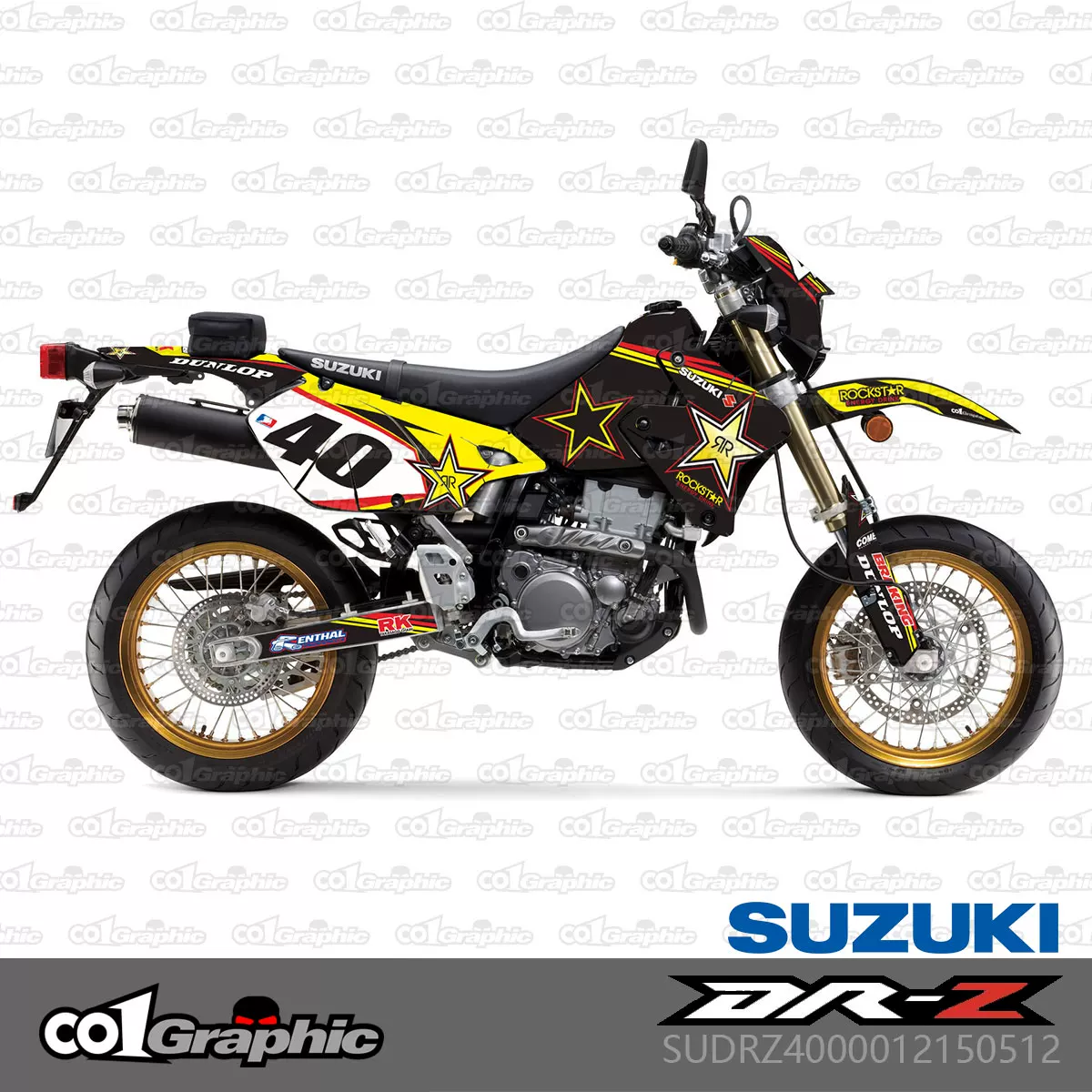 150512 Suzuki Suzuki DRZ400/S/E/SM 00-24 внедорожный мотоцикл 3M наклейки