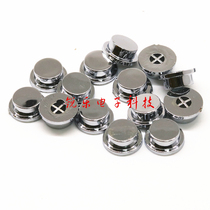 Plated key cap flat bottom quasi-solid touch switch key cap power switch plastic key cap silver plated
