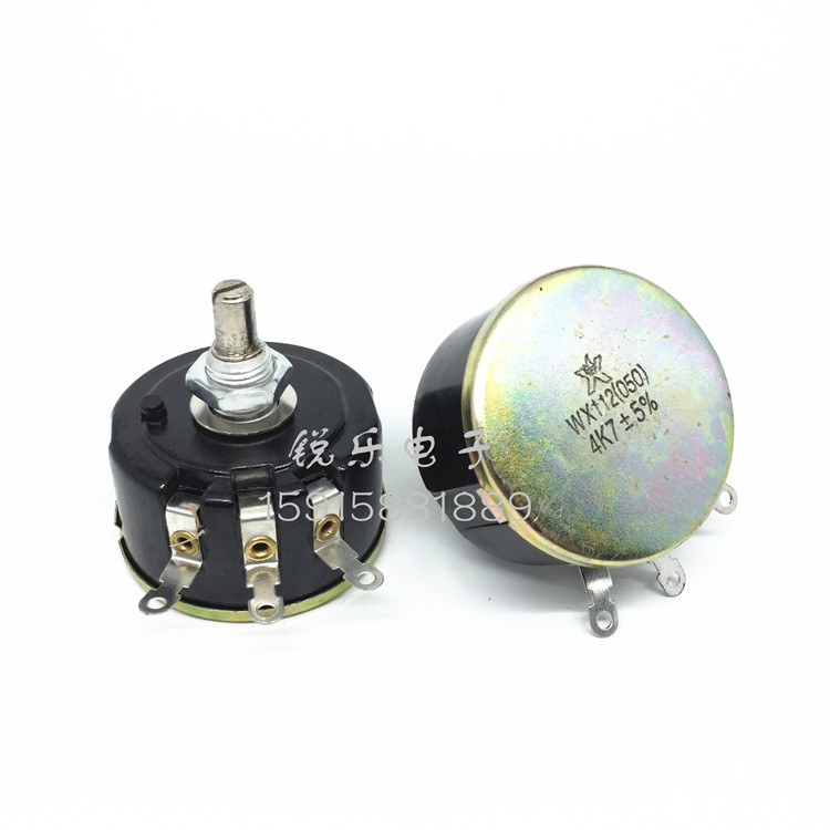 WX112 4k7±5% precision single-turn wire-wound potentiometer WX050 sliding rheostat 5W potentiometer