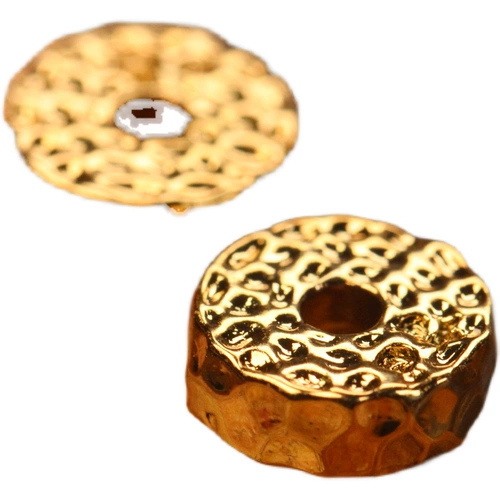 Бусины из грецкого ореха, браслет, аксессуар, золотая медная прокладка, четки бодхи, 24 карат