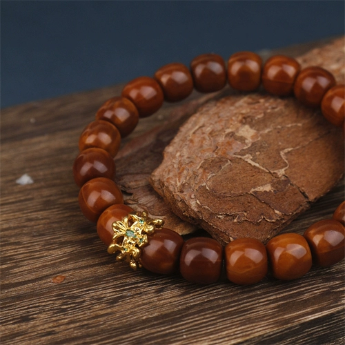 Аксессуар из грецкого ореха, браслет, Италия, 8 карат