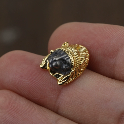 Браслет из грецкого ореха, металлический золотой аксессуар, Италия, 8 карат