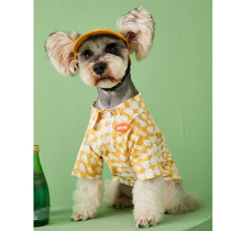 Smiley Face Pet Shirt Small Dog Teddy Bib Bear Beaume Snow Narritry Dog Thin Section Summer Dress Cat Dog Tide Card Clothes