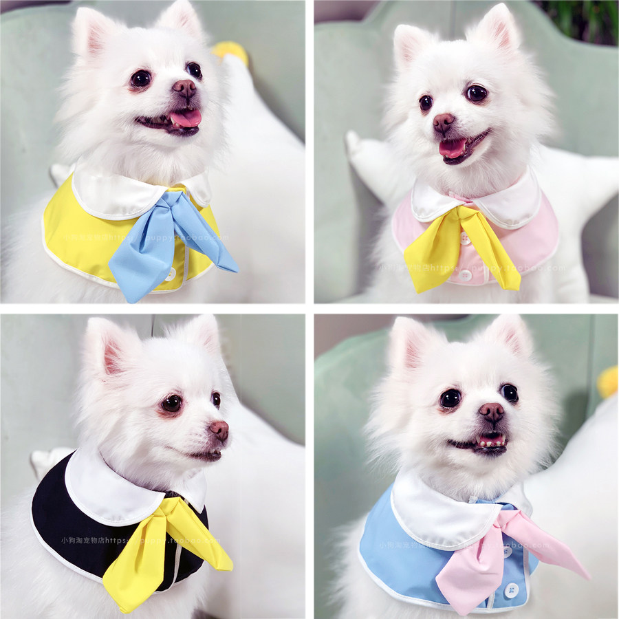 Pet Kindergarten Saliva Towel Small Dog Cat Cape Beatty Bey Snownery Westernisch Scarf Teddy Ornaments