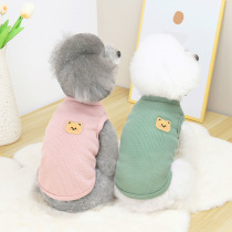 Pet thin vest Vest Small dog teddy Bears Beauty Snow Narespring Summer sleeveless Cubs T-shirt Cat Dog Clothes