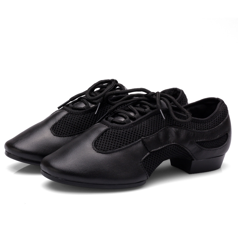 Dance shoes in the square of the ladies square, sailor dance shoes mesh jazz soft sole rubber fitness shoes outside dancing shoes