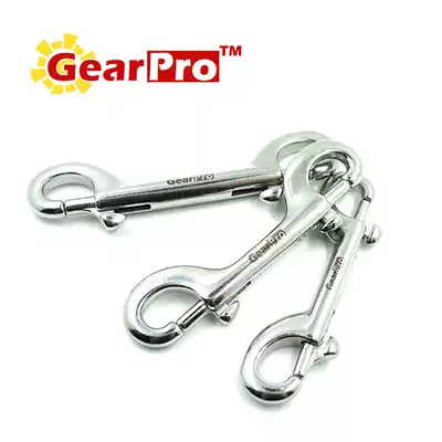 GearPro 316 stainless steel spring double-headed hook double-headed buckle quick release hanging buckle Scuba diving equipment accessories