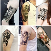 [One 10] Hoa hình xăm cánh tay Nhãn dán không thấm nước Đàn ông và phụ nữ Kéo dài cánh tay Hình xăm che khuyết điểm cơ thể thực tế hình xăm dán tattoo