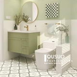 Funfu lulifang зеленая ванная комната для ванной плитка плитка Nordic Fresh Fresh Kitchen Balcony плитка туалетная плитка на стенах туалета