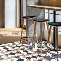 Fun wall tile art retro kitchen small tiles Nordic bathroom bathroom floral mosaic