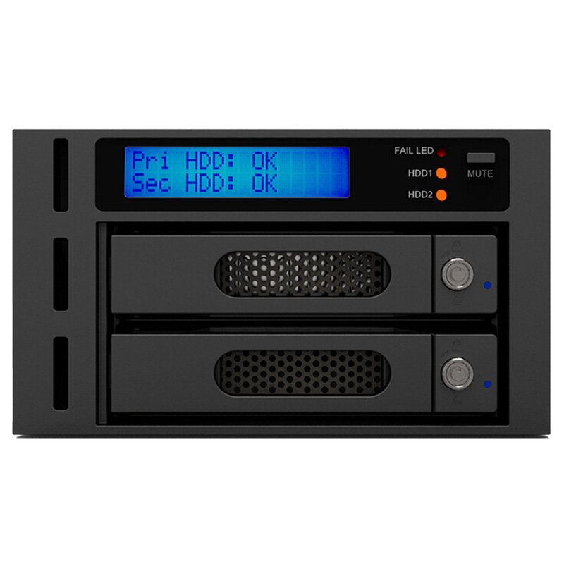 Industrial RAIDON iR2622 built-in RAID1 disk array 2 optical drive bits to 2 3 5 hard drives