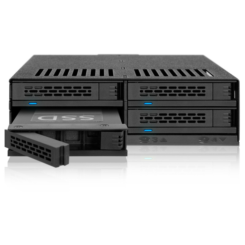 ICY DOCK MB324SP-B computer 5 25 CD driver bit 4 disc 2 5 inch SAS SATA hard disc box module