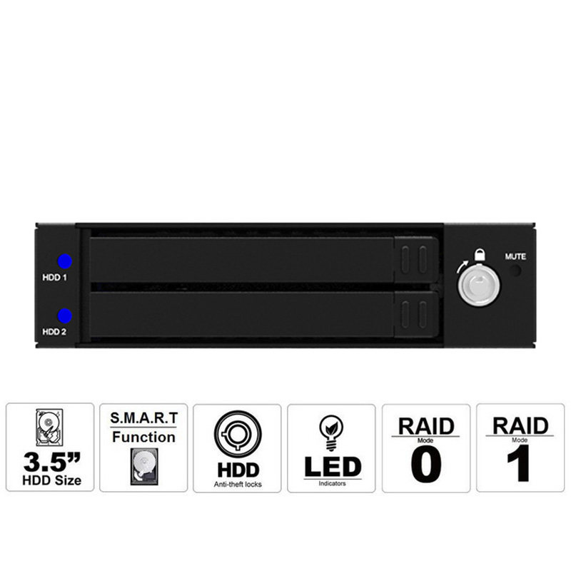 RAIDON iR2771-S3 Built-in RAID disk array 3 5 hard drive bits Floppy drive bits to 2times 2 5