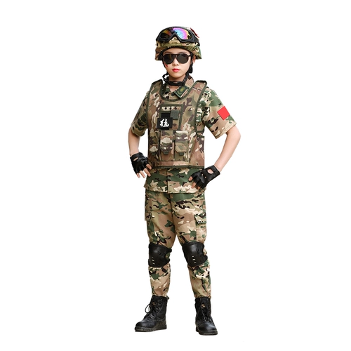 Детский камуфляжный осенний комплект для мальчиков для школьников для детского сада