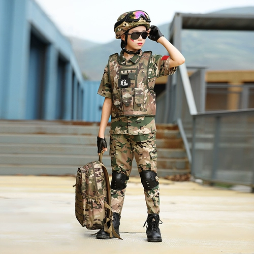 Детский камуфляжный осенний комплект для мальчиков для школьников для детского сада