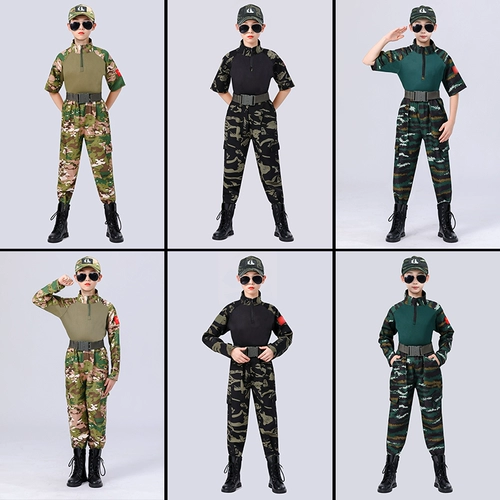 Детский камуфляжный осенний демисезонный комплект для мальчиков, костюм для школьников