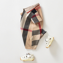 Neonatal Tidal Card Clothing Summer Season Baby Out Conjoined Harater Nets Red Baby Climbing Suit Ultra-Ocean Qi Children