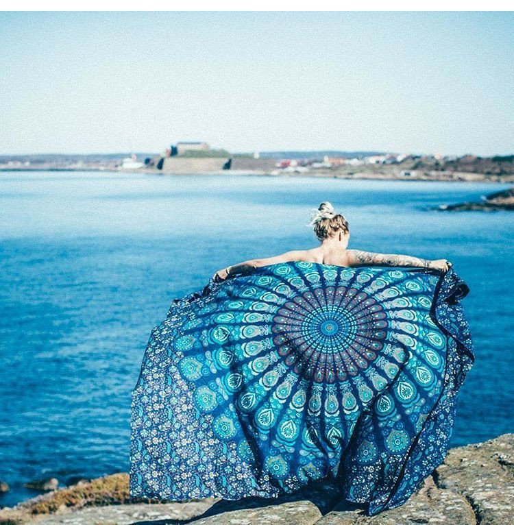 Lớn 148 * 200 Mandala Tapestry Trang trí tường Vải Vải Khăn trải bàn Vải sống Phân vùng Vải Vải Tường tấm thảm treo tường