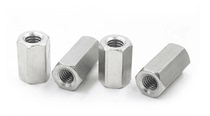 Hexagonal opposite sides 8 stainless steel 304 national standard hexagonal column nut double-way nut M6×10 12 14 16-60