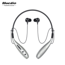 Bluedio blue string Hn wireless Bluetooth neck plug card long endurance sports headset
