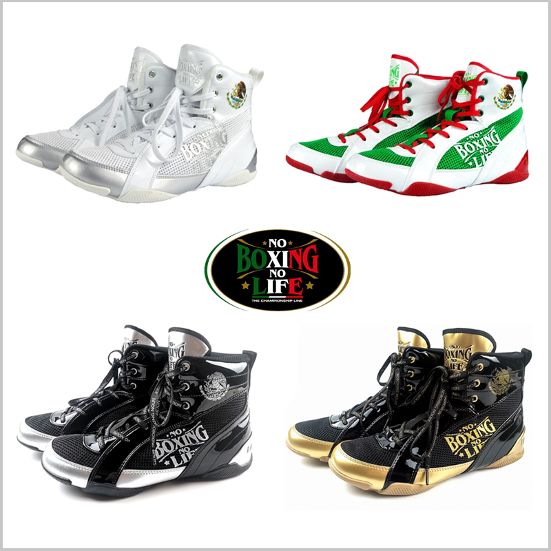 Noboxingnolife Brand Alvarez Professional Competition Fighting Training Shoes Boxing Shoes Men's and Women's Wrestling Boots