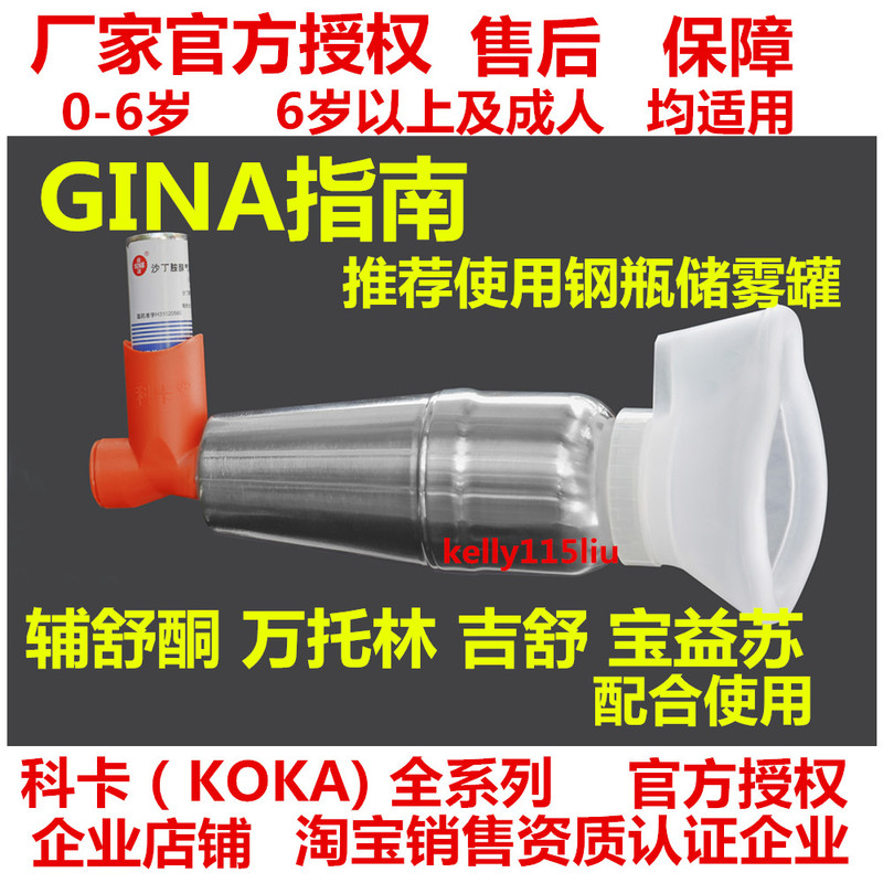 Shanghai Koka Children's and Adults' Stainless Steel Mist Storage Tank Cartridge-Type Inhaler Atomizer