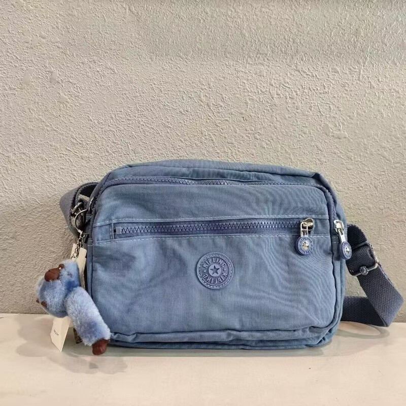 American Kipling Small Shoulder Crossbody Casual Women's Bag with Three-Layer Zipper New Fashion K15249