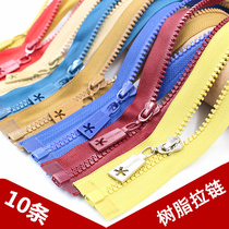 Zipper Accessories 10 Down Jacket No. 5 Resin Pull Lock Jacket Garment Jacket Costume Top Thick Tooth Accessories