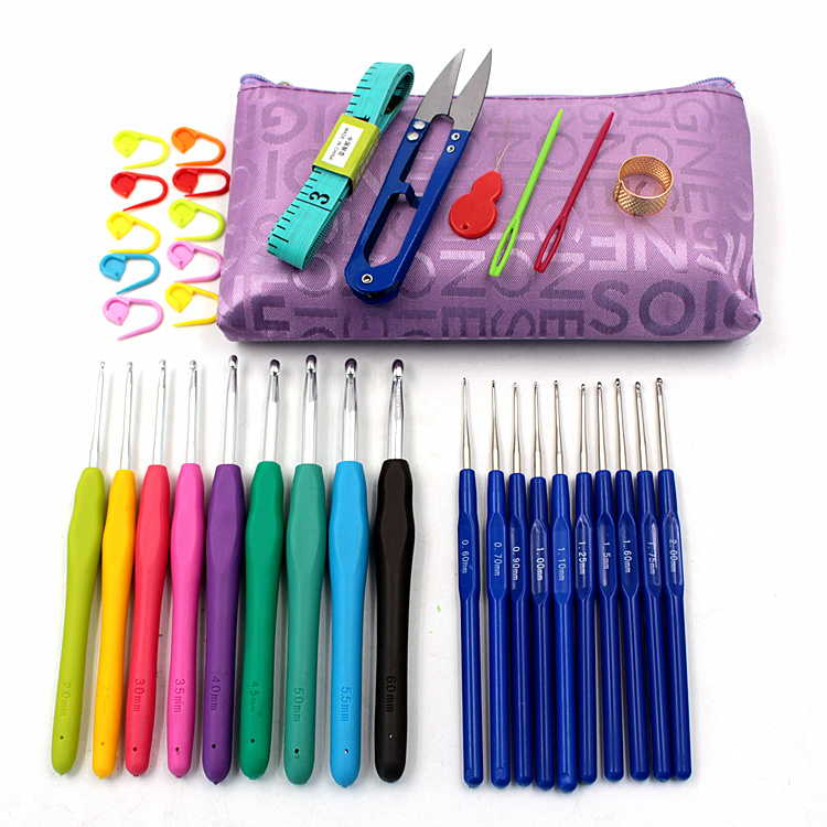 Crochet Tool Suit Knitted Wool Thread Rough Needle Home Handmade Sweater Needle Complete Diy Large Number With Tongue Hook Needle