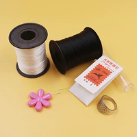 Черно -белая нейлоновая линия+стальная игла+аксессуары