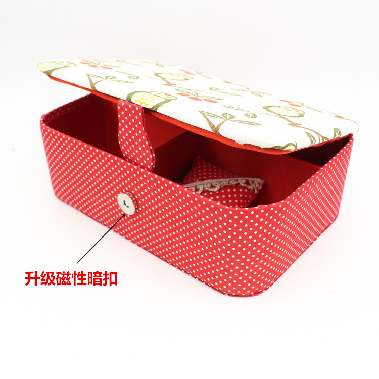 Tay Túi kim chỉ nhà DIY trống lưu trữ băng hộp khâu may hộp mực với vải hoàn thiện may - Công cụ & phụ kiện Cross-stitch tranh chữ thập phong cảnh