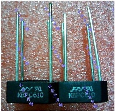 Single-phase rectifier bridge bridge stack KBPC610 brand new original Taiwan Hongyang