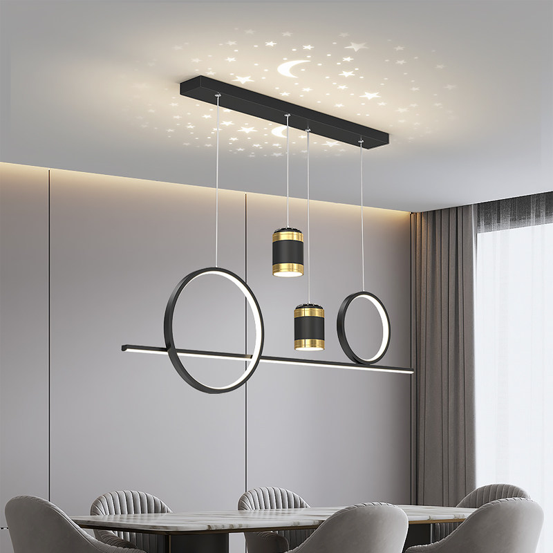 Dining Room Chandelia EXTREMELY SIMPLE LED STRIP DINING ROOM TABLE LIGHT ROMANTIC NORDIC CREATIVE PERSONALITY STARRY SKY LIGHT EXTRAVAGANT Table Lights