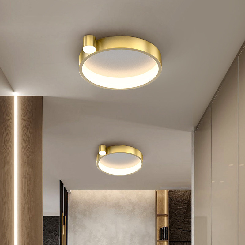 Nordic style balcony gold ceiling lamp corridor lighting street lighting convenient cloakroom foyer entry to the door