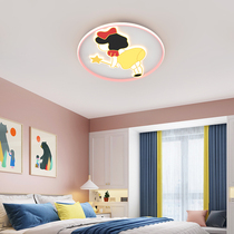 Childrens lamp Girls Nordic creative cozy Romantic Eyes Led Cartoon Light White Snow Princess Room bedroom suction light