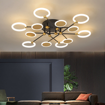 Living room lights Atmospheric hall lights Net red Smart lights Light luxury art Restaurant lights Nordic minimalist Golden study lights