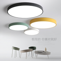 Ultra-thin Nordic led ceiling lamp Living room lamp Warm bedroom lamp Study round Macaron creative childrens room lamp
