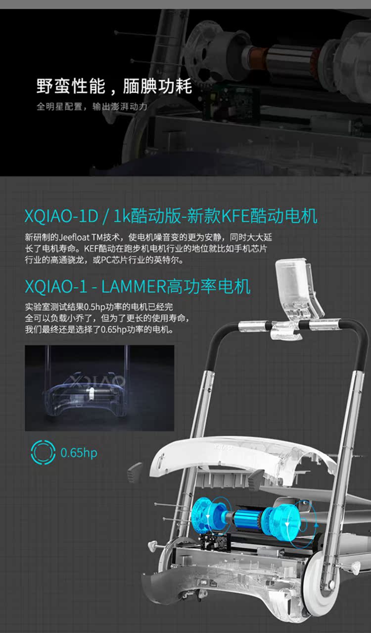 Xiao Qiao-1 Series Máy chạy bộ thông minh Trang chủ Nhỏ cực kỳ yên tĩnh Giảm xóc trong nhà Mini Electric gấp đơn giản - Máy chạy bộ / thiết bị tập luyện lớn máy chạy bộ mini