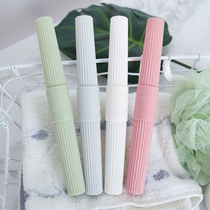 Creative Style Toothbrush Containing Box Outdoor Business Hotel Cylindrical Travel Toothbrush Box Bathroom With single Toothbrush Cover