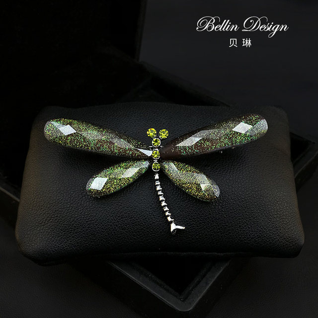 ແຟຊັນຊັ້ນສູງ brooch dragonfly ຂະຫນາດໃຫຍ່, pin ເຄື່ອງຕົບແຕ່ງ feminine suit, fixed clothes decoration corsage accessory 3237