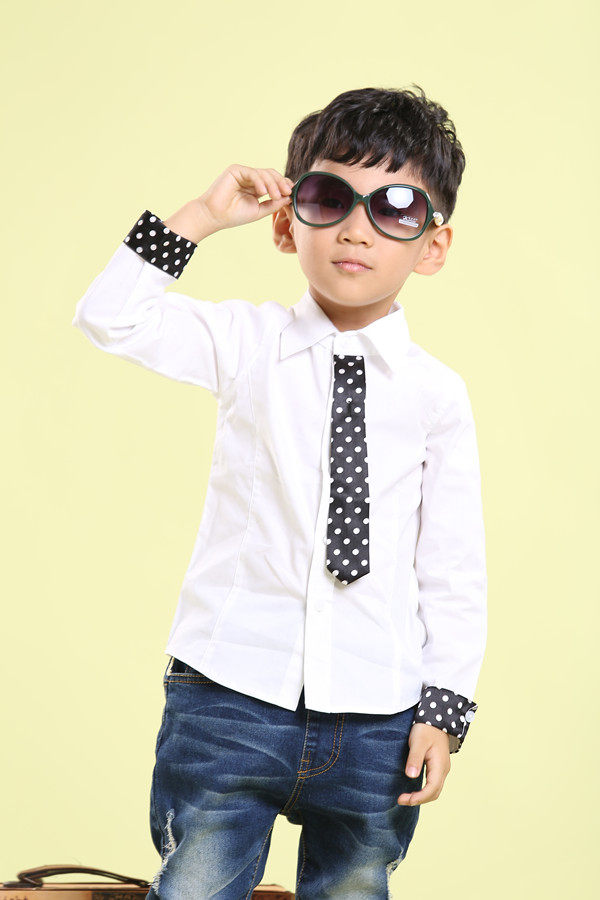 Chemise garcon à manche longue - Ref 2078204 Image 7